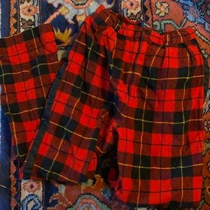 Vintage High Waisted Ralph Lauren Plaid Pants